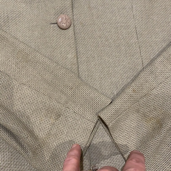 Vintage Italian Shawl Collar Tweed Blazer Size 10 - Picture 10 of 16